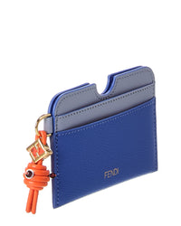 FENDI Fendi Ff Diamond Leather Card Case