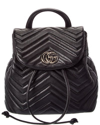 Gucci Gucci Gg Marmont Mini Leather Backpack