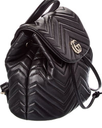 Gucci Gucci Gg Marmont Mini Leather Backpack