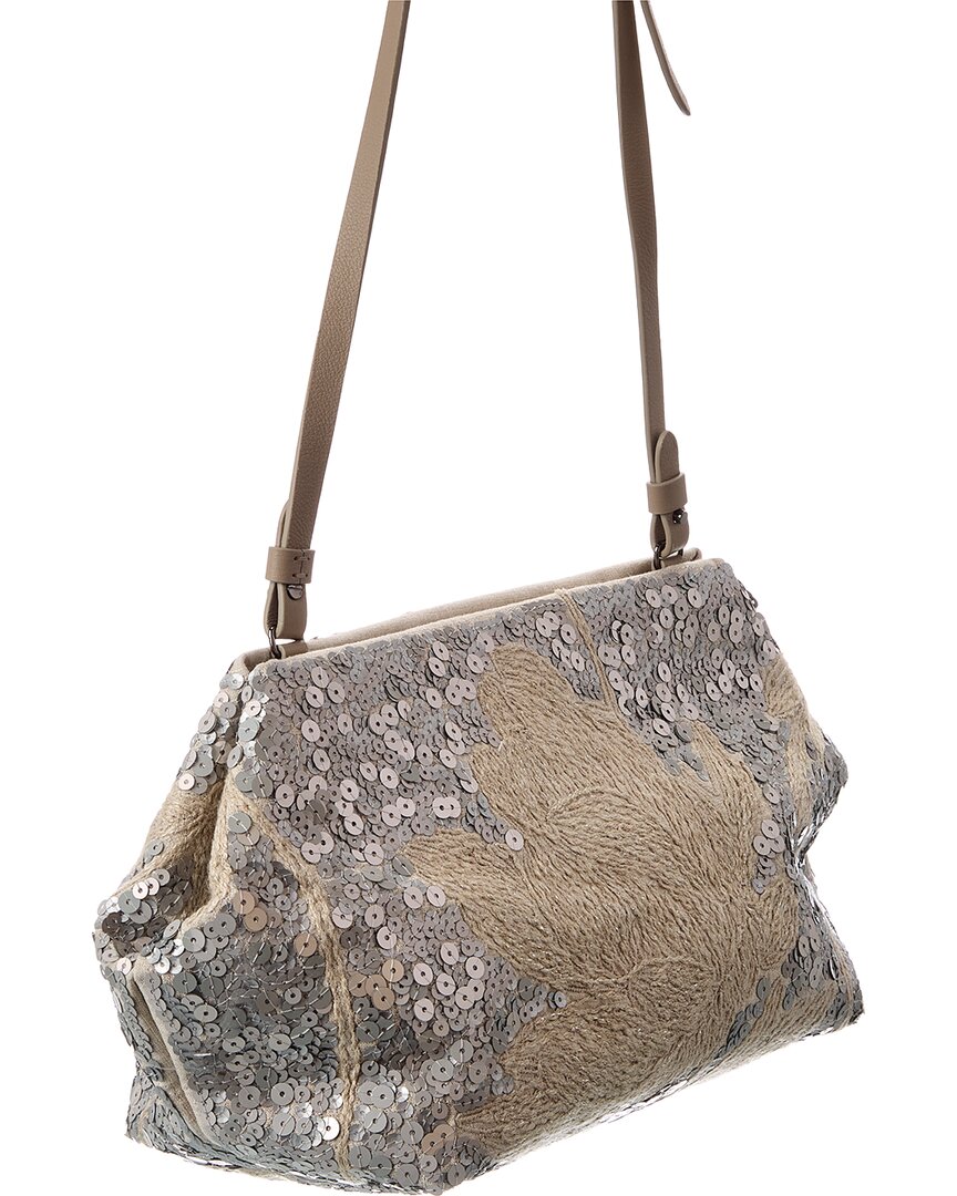 Brunello Cucinelli Brunello Cucinelli Linen Shoulder Bag