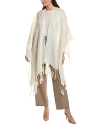 Brunello Cucinelli Wool & Linen-Blend Poncho