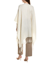 Brunello Cucinelli Wool & Linen-Blend Poncho