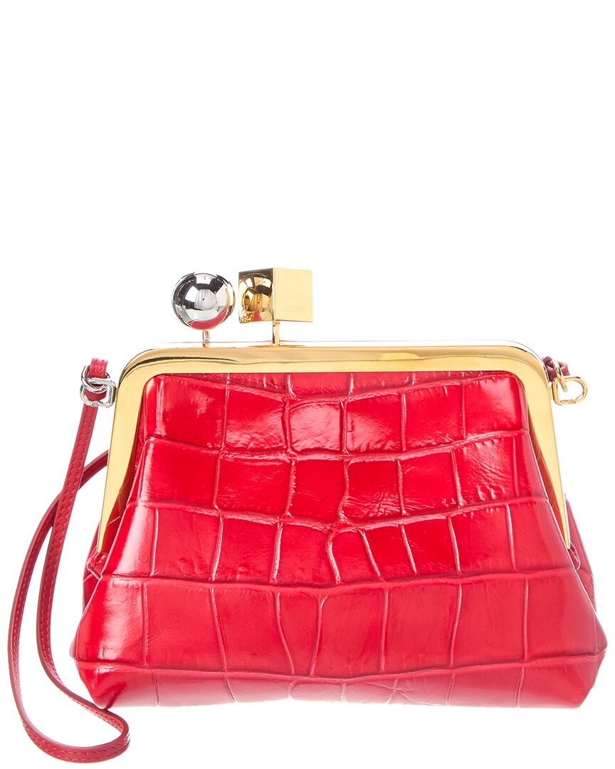 Jacquemus Jacquemus Croc-Embossed Leather Crossbody