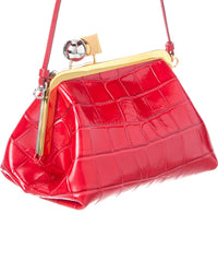 Jacquemus Jacquemus Croc-Embossed Leather Crossbody