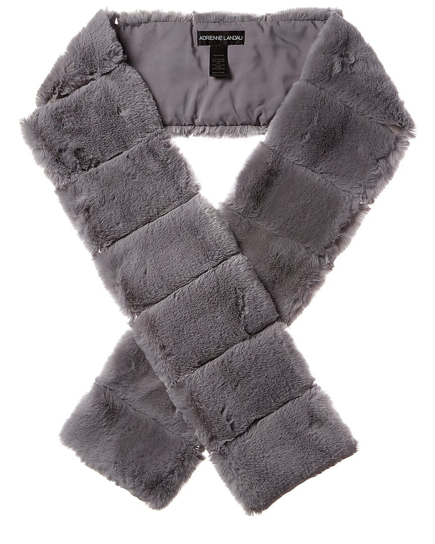 Adrienne Landau Scarf Grey Multi