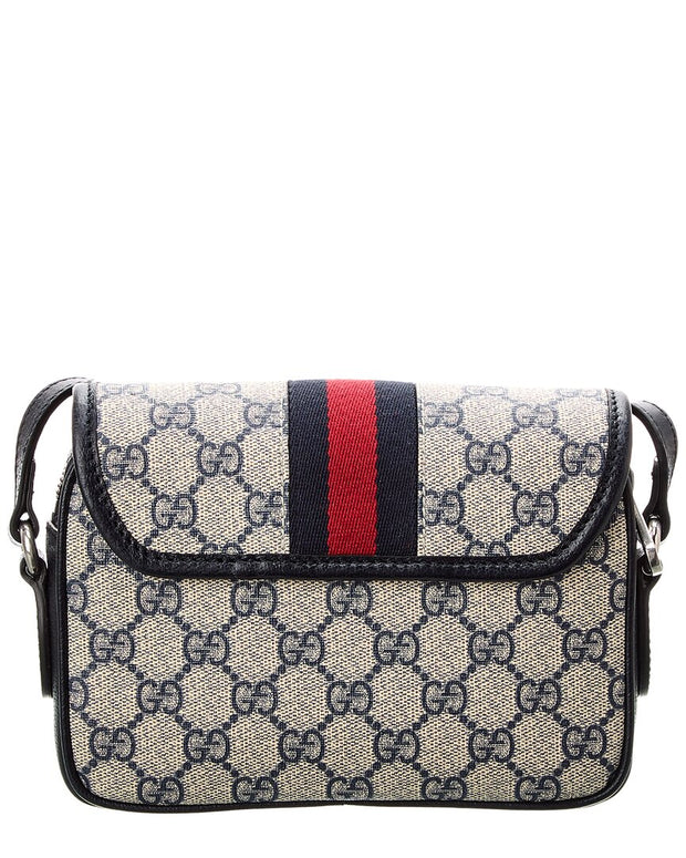 Gucci Ophidia Mini Gg Supreme Canvas & Leather Shoulder Bag