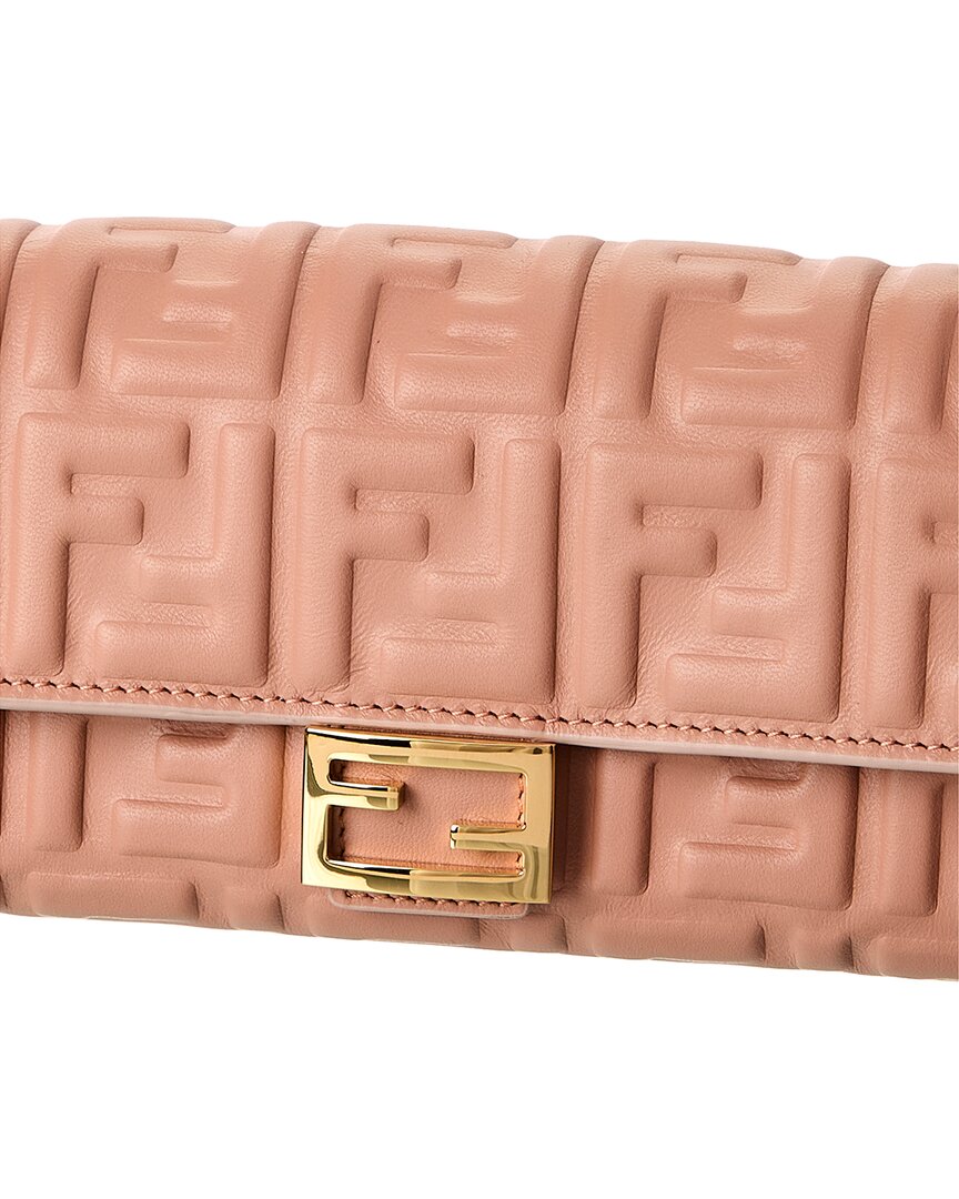 FENDI Fendi Baguette Leather Wallet On Chain