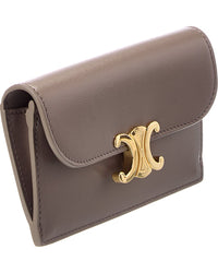 CELINE Celine Triomphe Long Leather Card Holder