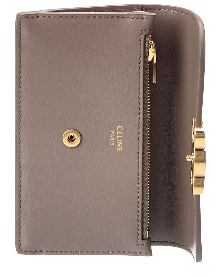 CELINE Celine Triomphe Long Leather Card Holder