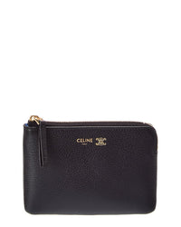 CELINE Celine Triomphe Leather Coin Purse
