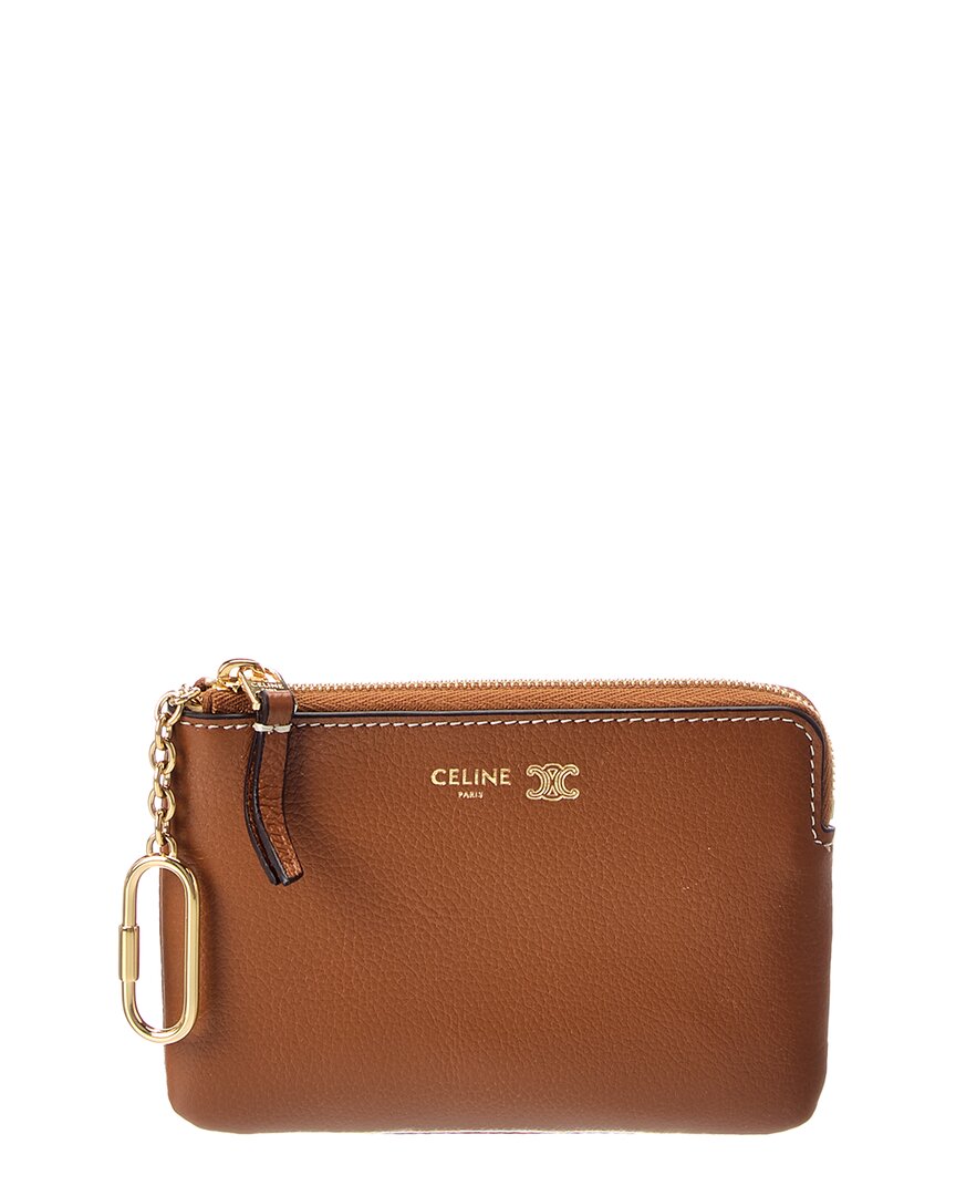 Celine Triomphe Leather Coin Purse