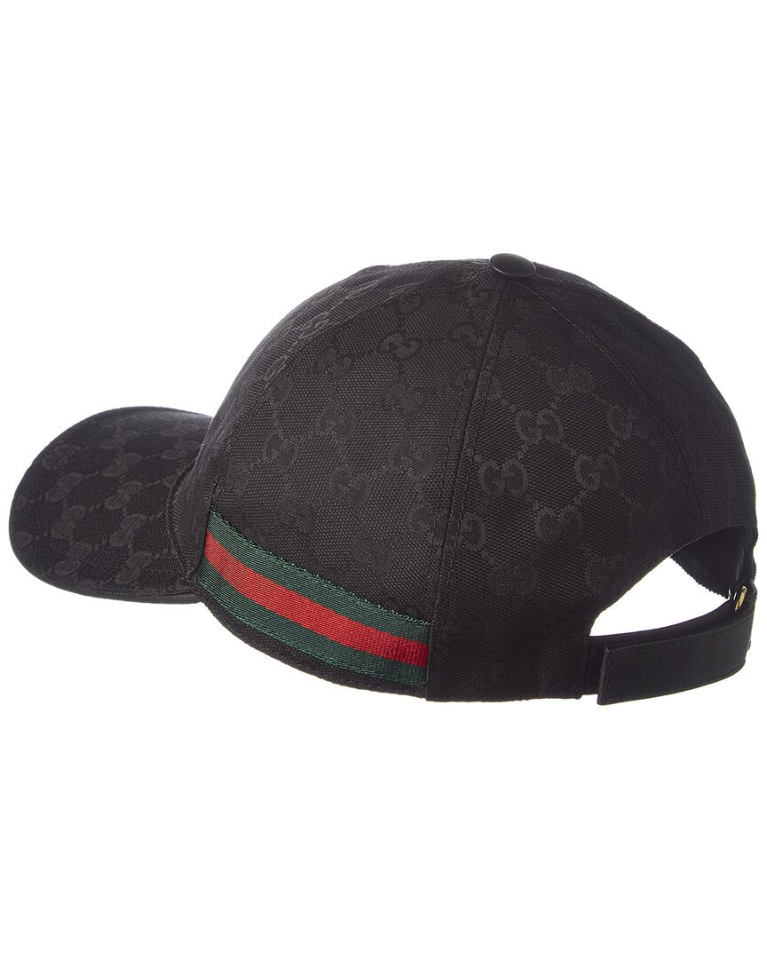 Gucci Gucci Original Gg Web Canvas Baseball Hat