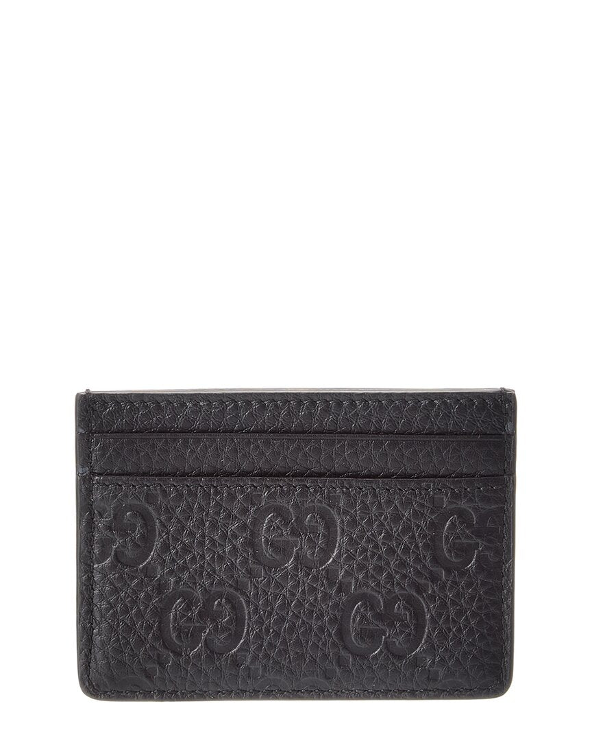 Gucci Gucci Gg Emblem Leather Card Case