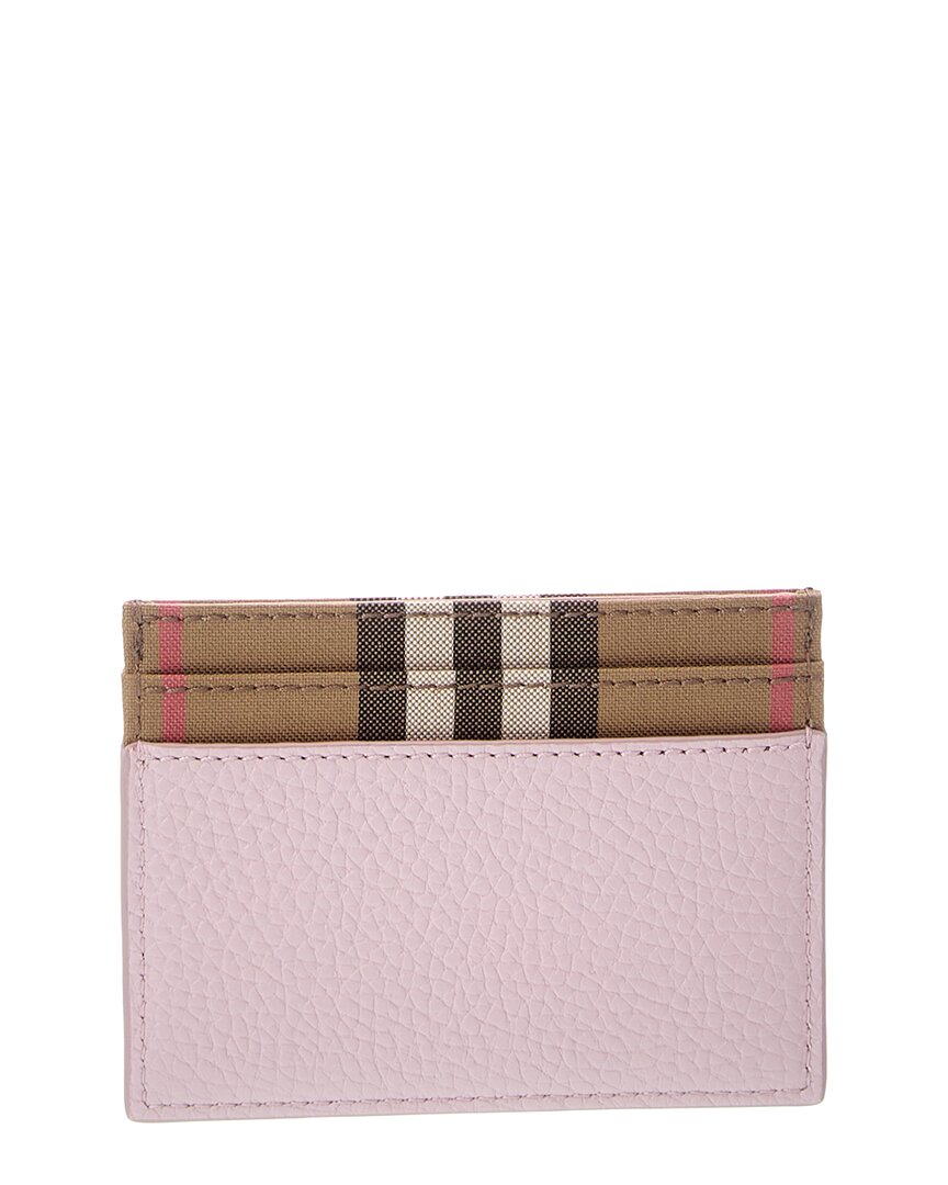 Burberry Burberry Check Canvas & Leather Card Case