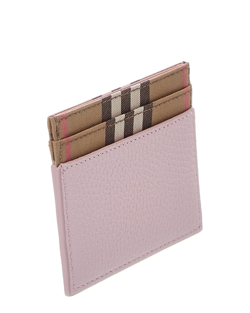 Burberry Burberry Check Canvas & Leather Card Case