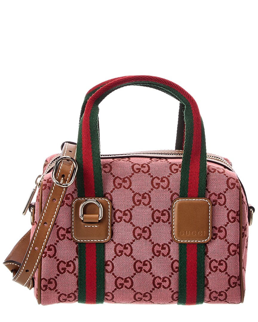 Gucci Gucci Mini Gg Canvas & Leather Handbag