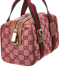 Gucci Gucci Mini Gg Canvas & Leather Handbag
