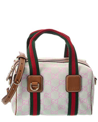 Gucci Mini Gg Canvas & Leather Handbag