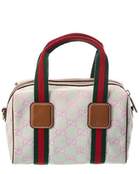 Gucci Mini Gg Canvas & Leather Handbag