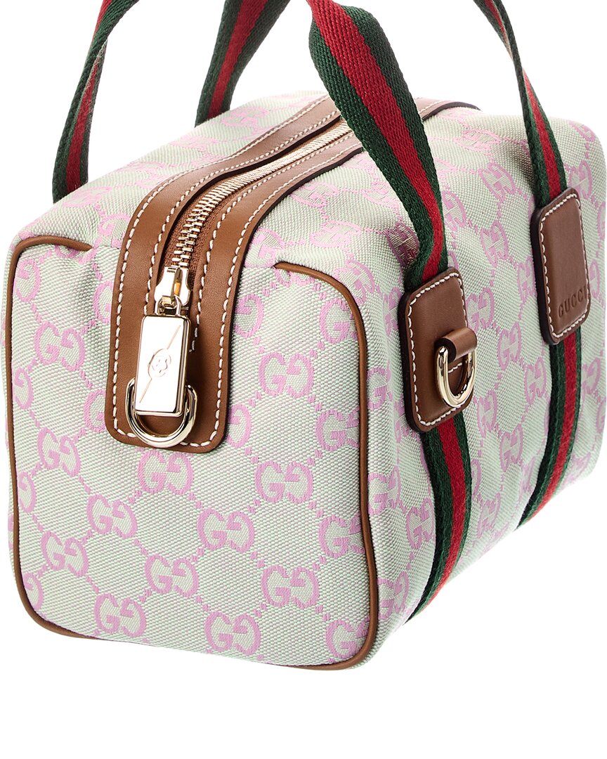 Gucci Mini Gg Canvas & Leather Handbag