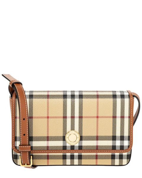 Burberry Hampshire Canvas & Leather Crossbody – Bluefly