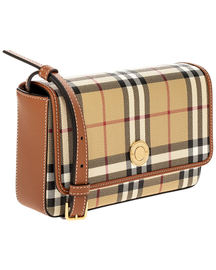Burberry Dnu Inv Burberry Hampshire Canvas & Leather Crossbody