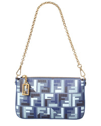 Fendi Baguette Ff Jacquard Pouch