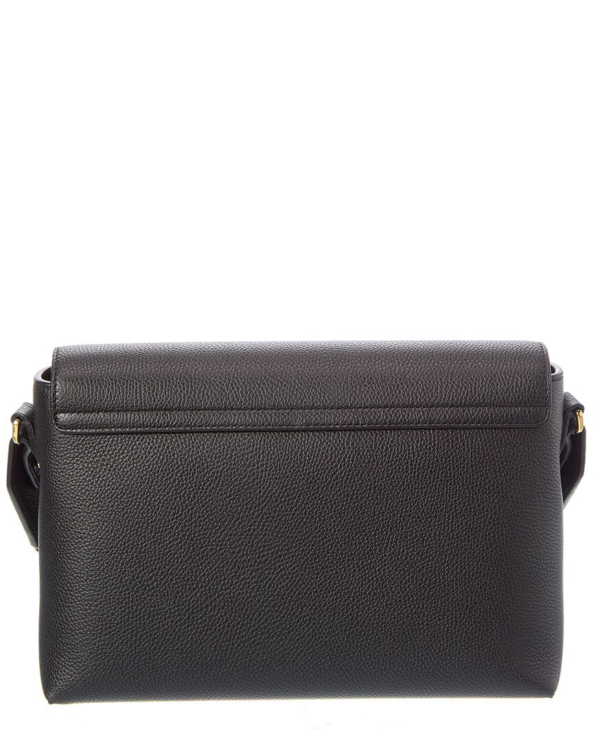 Burberry Burberry Note Medium Check Canvas & Leather Shoulder Bag