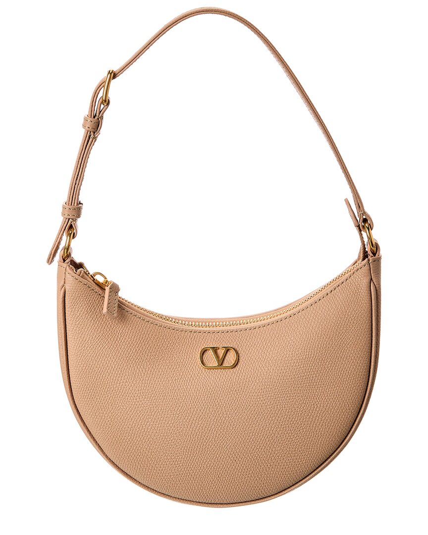 Valentino Valentino Vlogo Signature Mini Leather Hobo Bag