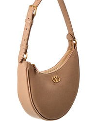 Valentino Valentino Vlogo Signature Mini Leather Hobo Bag