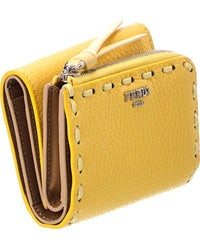 Fendi Selleria Micro Leather Trifold Wallet