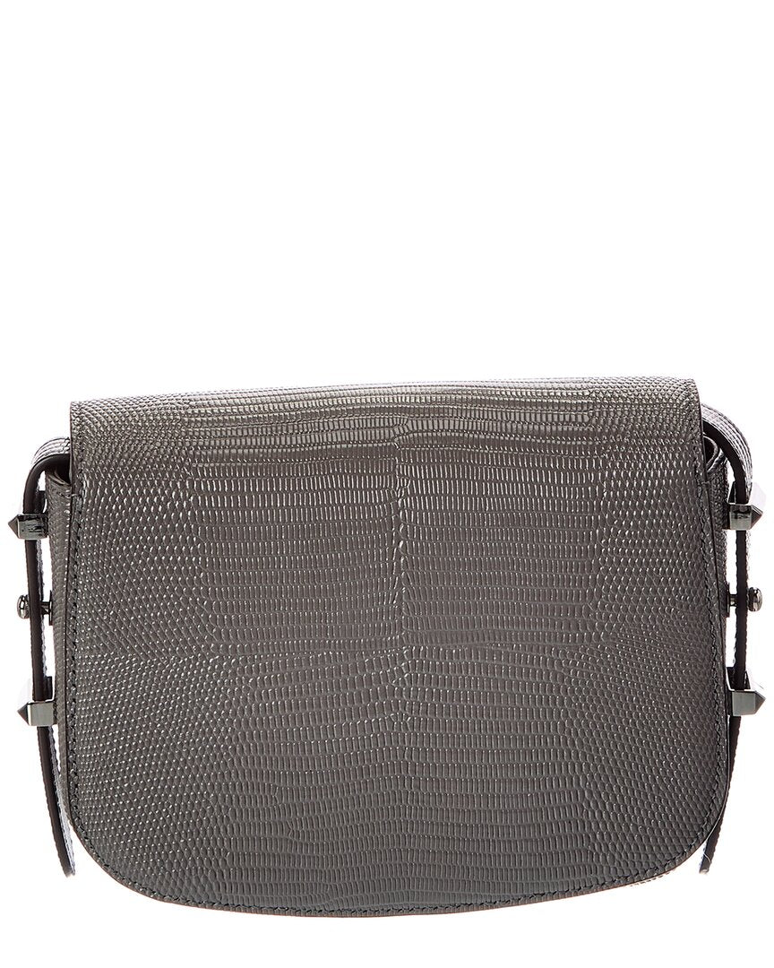 Jimmy Choo Jimmy Choo Lizard-Embossed Leather Crossbody