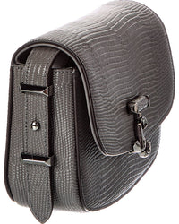 Jimmy Choo Jimmy Choo Lizard-Embossed Leather Crossbody