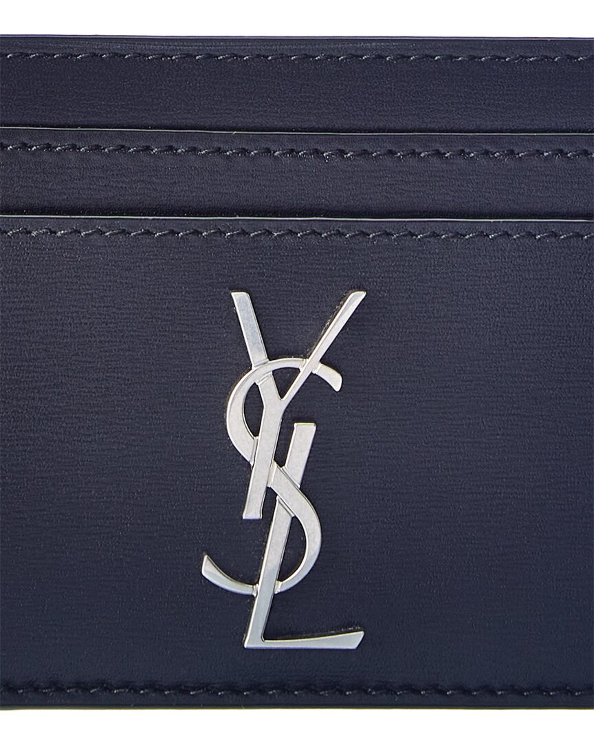 Saint Laurent Saint Laurent Monogram Leather Card Case, Os