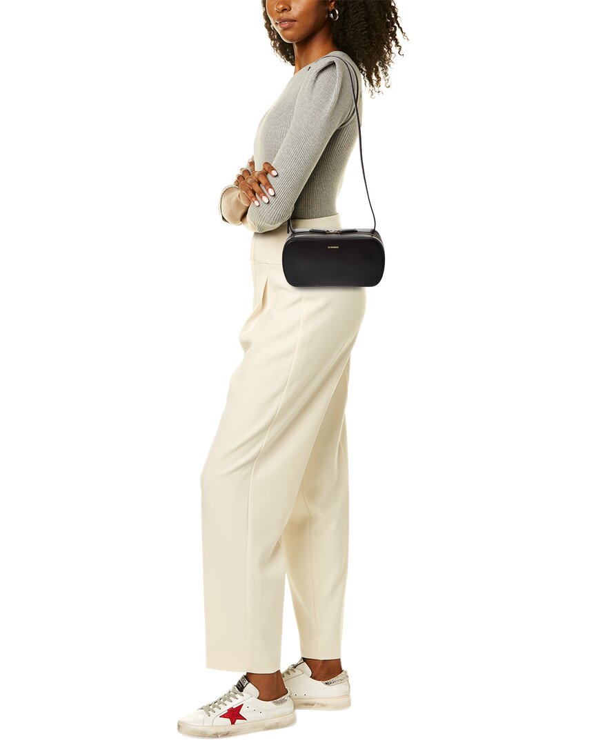 ★Jil Sander★ Jil Sander Logo Leather Small Women's Crossbo Jil Sander Logo Small Leather Crossbody – Bluefly