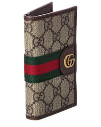 Gucci Gucci Ophidia Gg Supreme Canvas & Leather Card Case