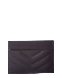 Saint Laurent Monogram Matelasse Leather Card Case