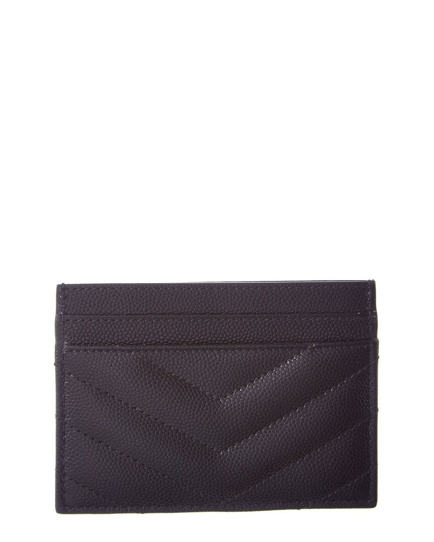 Saint Laurent Monogram Matelasse Leather Card Case