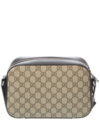Gucci Gg Supreme Canvas & Leather Camera Bag