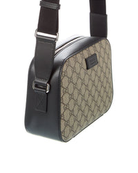 Gucci Gg Supreme Canvas & Leather Camera Bag