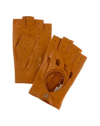 Valentino Vlogo Leather Fingerless Gloves