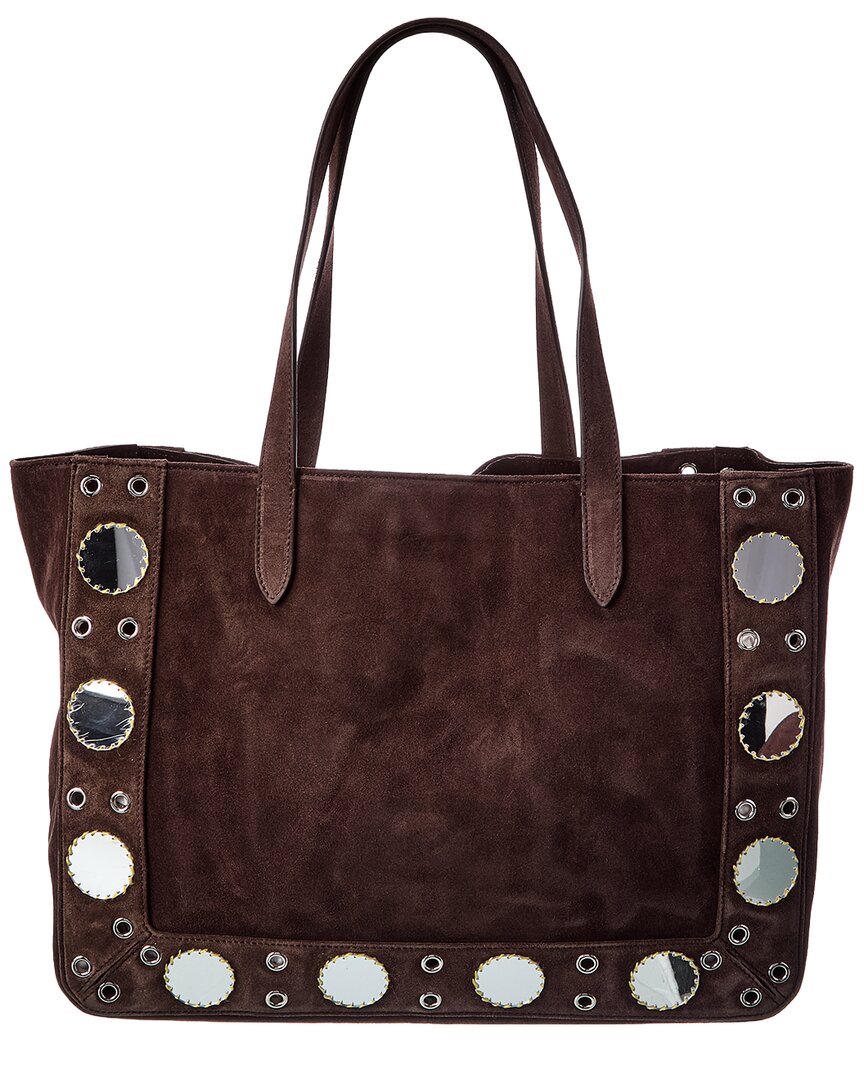 Valentino Valentino Vlogo Suede Tote