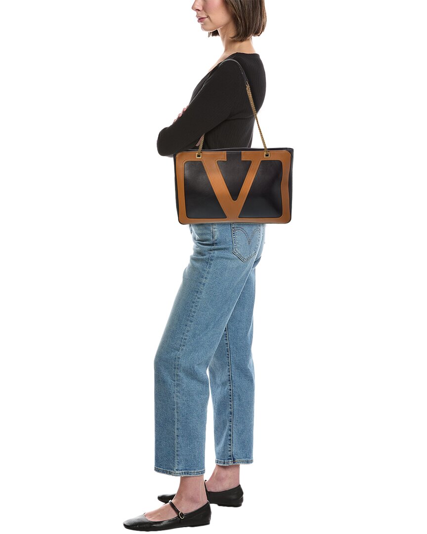 Valentino Viva Medium Leather Tote