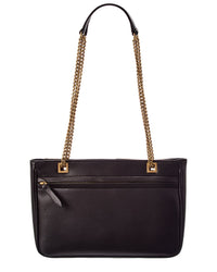 Valentino Valentino Vlogo Leather Shoulder Bag
