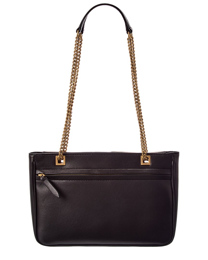 Valentino Valentino Vlogo Leather Shoulder Bag