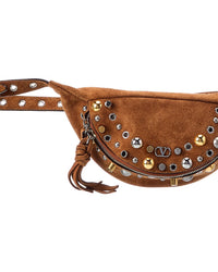 Valentino Valentino Vlogo Suede Belt Bag