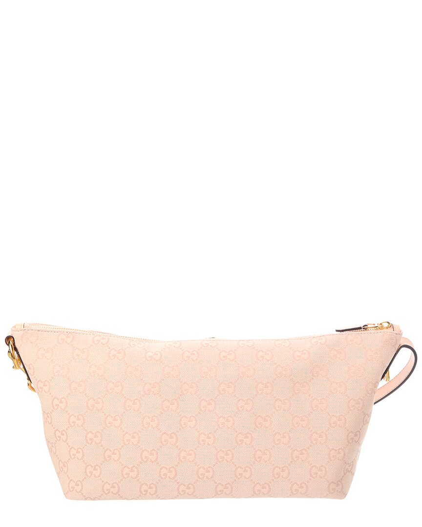 Gucci Gucci Gg Logo Supreme Canvas & Leather Medium Vanity Case