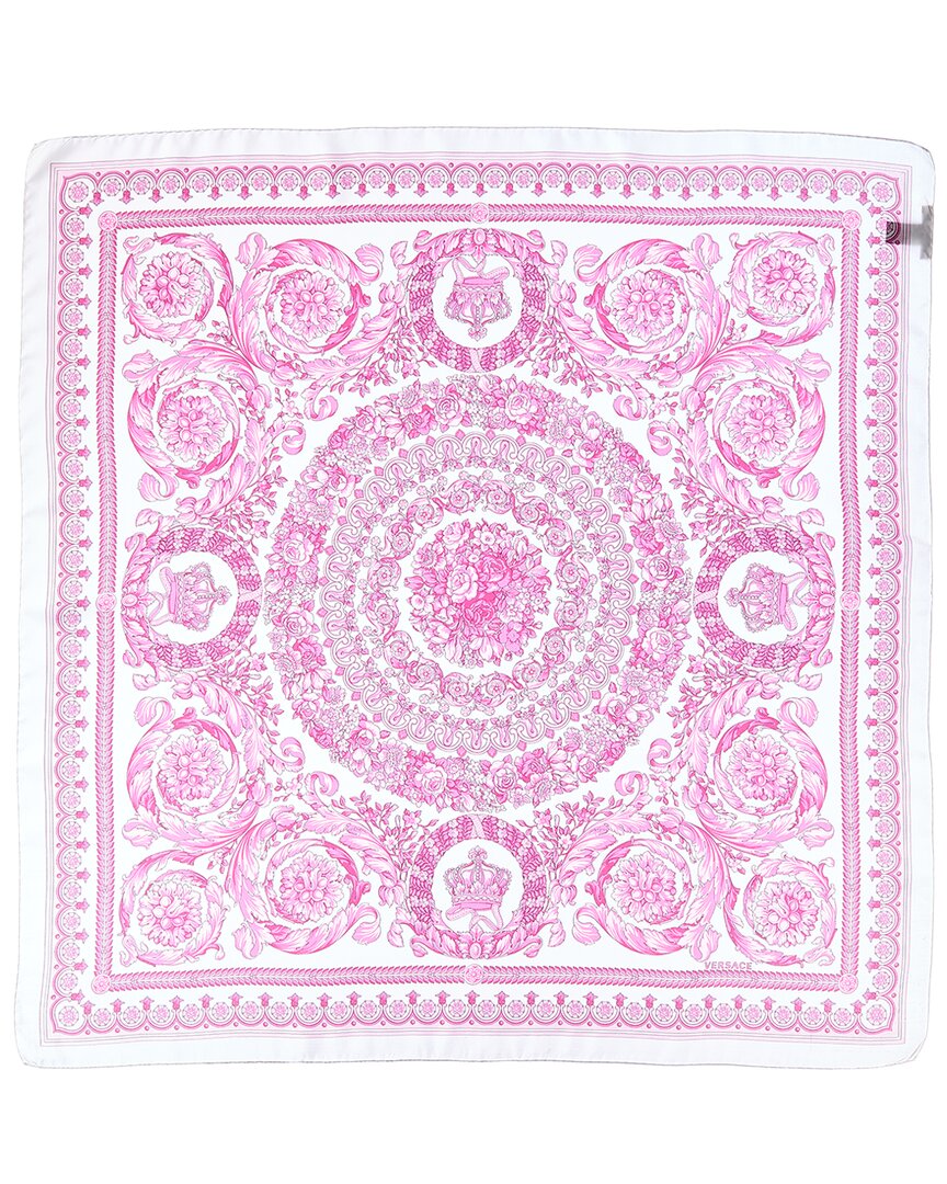Versace Barocco Print Silk Scarf