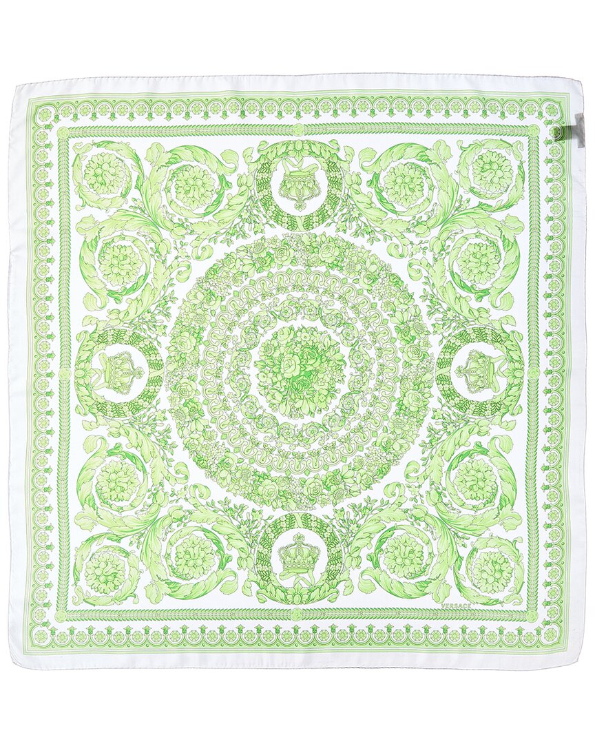 Versace Barocco Print Silk Scarf