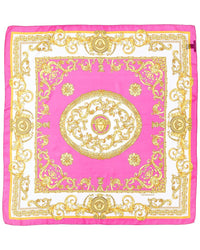 Versace Barocco Print Silk Scarf